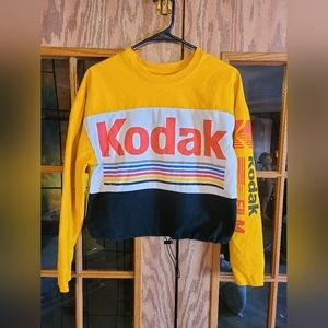Kodak crop top sweat shirt